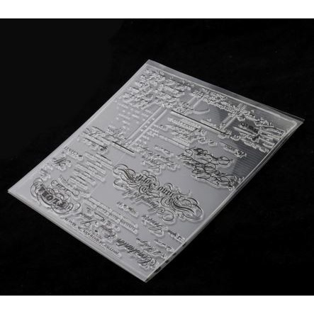 Clear Stamp (Stempel Transparan/Bening) - English Decoration