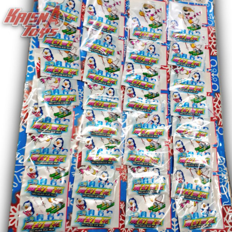 MAINAN ANAK SALJU HEBOH SNOW/SALJU AIR/SALJU SALJUAN/SALJU MAINAN isi 32pcs/Lembar