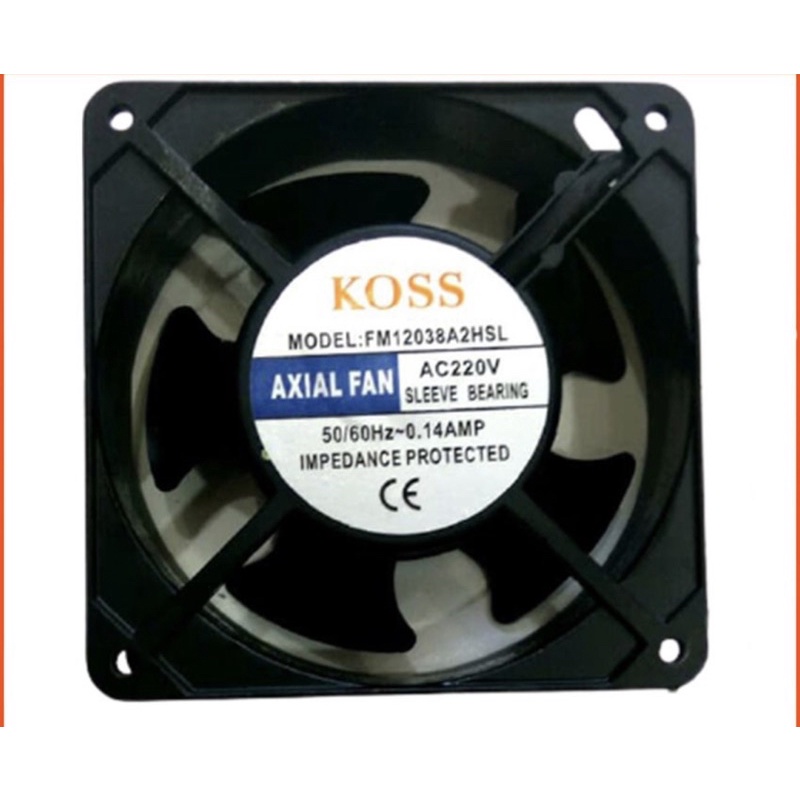 Kipas Angin Pendingin Cooler Fan Axial Fan 220V 12Cm Koss