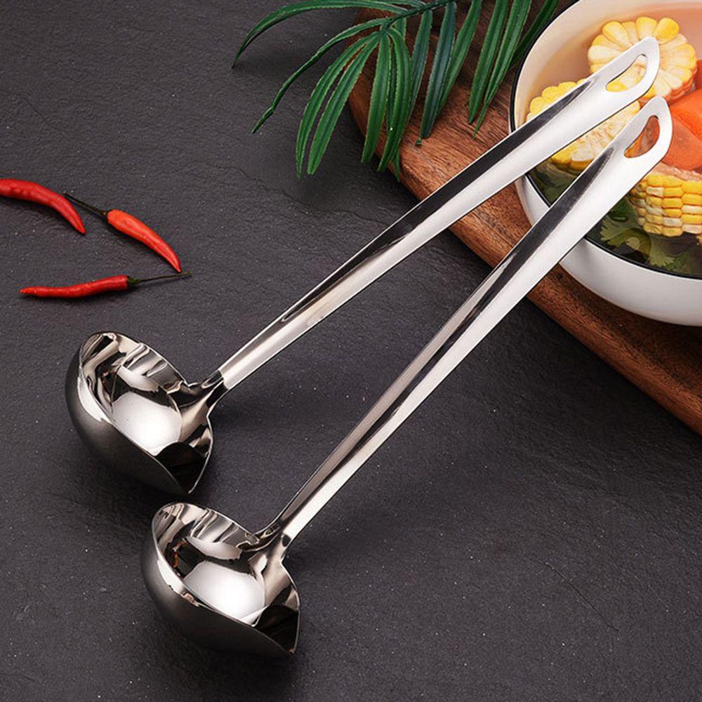 Populer Sendok Sup New Stainless Steel Kitchen Oil Skimmer Ladles