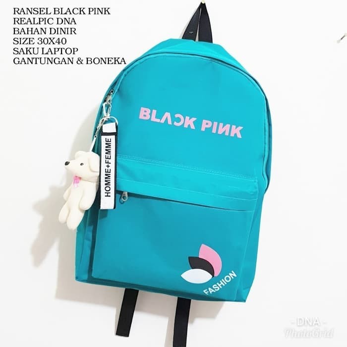 Tas Sekolah Wanita SD SMP SMA black pink - Hitam Berkualitas
