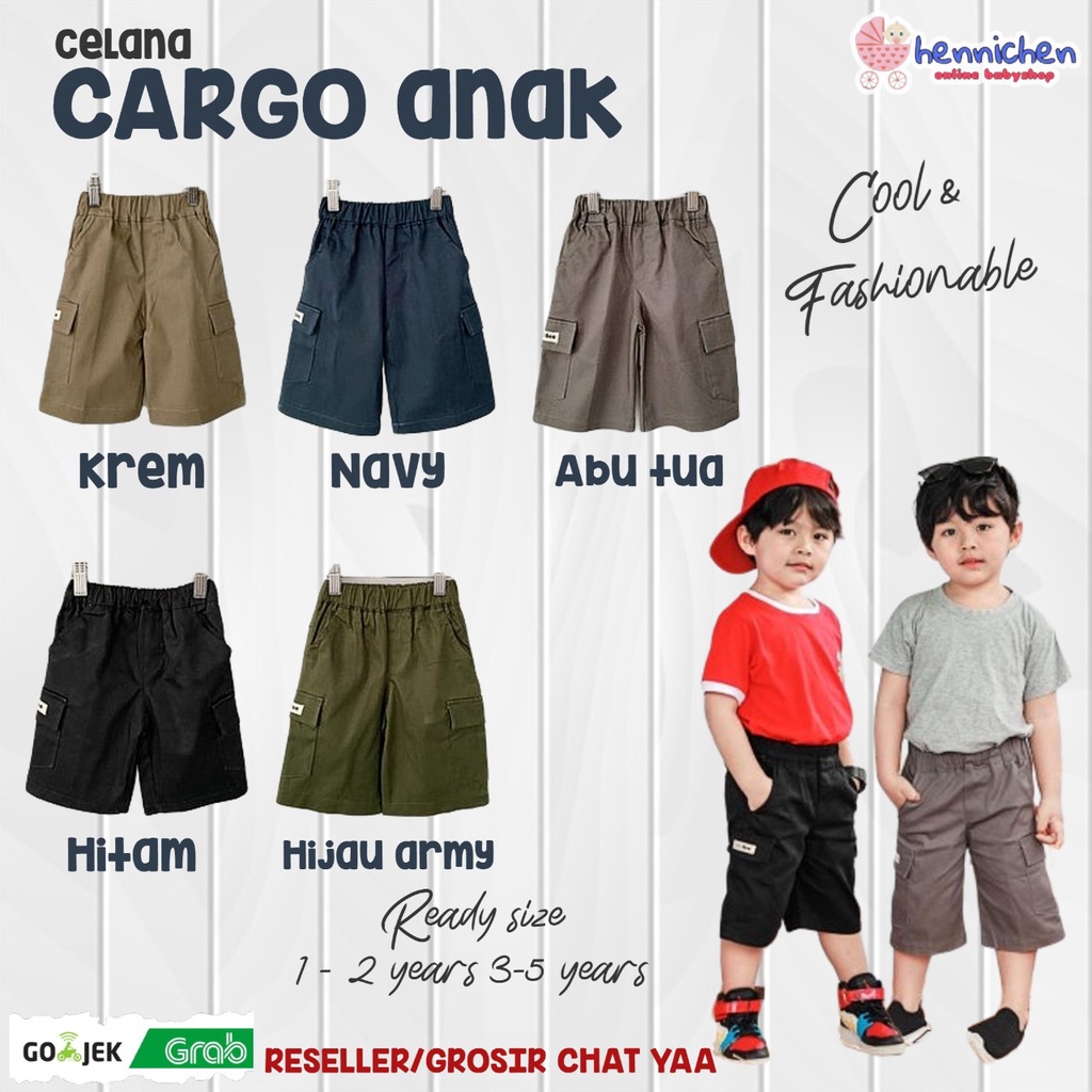 Celana Anak Cargo Pendek Littlebee Celana pendek anak laki laki Size 1-5Thn