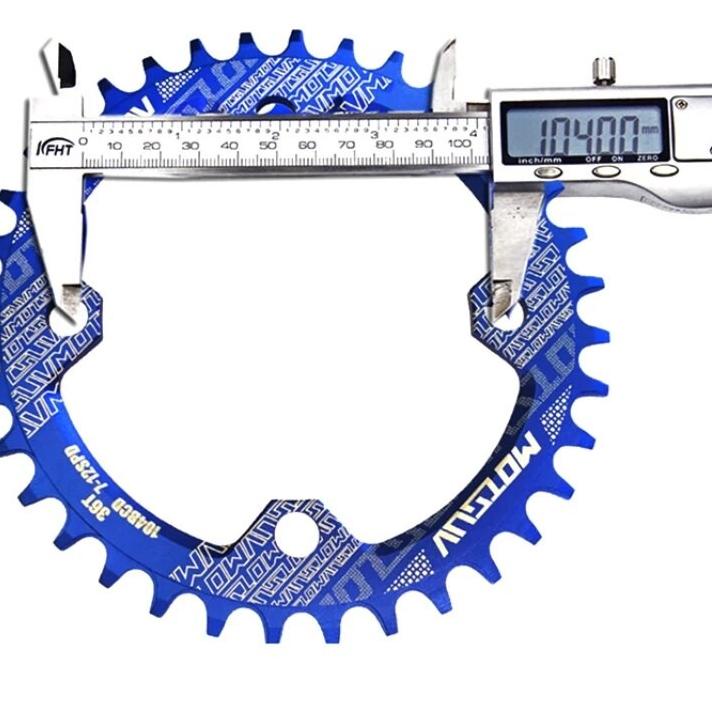 Best Seller.. Gir Depan Sepeda Single Chainring MTB BCD 104 32T 34T 36T 38T Narrow Wide Round