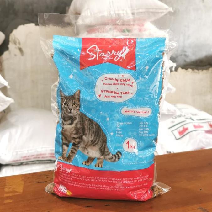 Kualitas Terbaik] Starry Catfood 1 Kg / Makanan Kucing Kibble Starry Cat Food