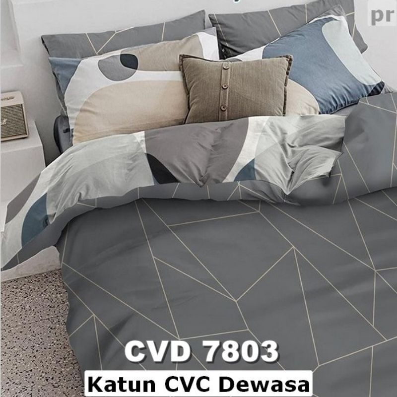 Bed cover katun cvc single bed