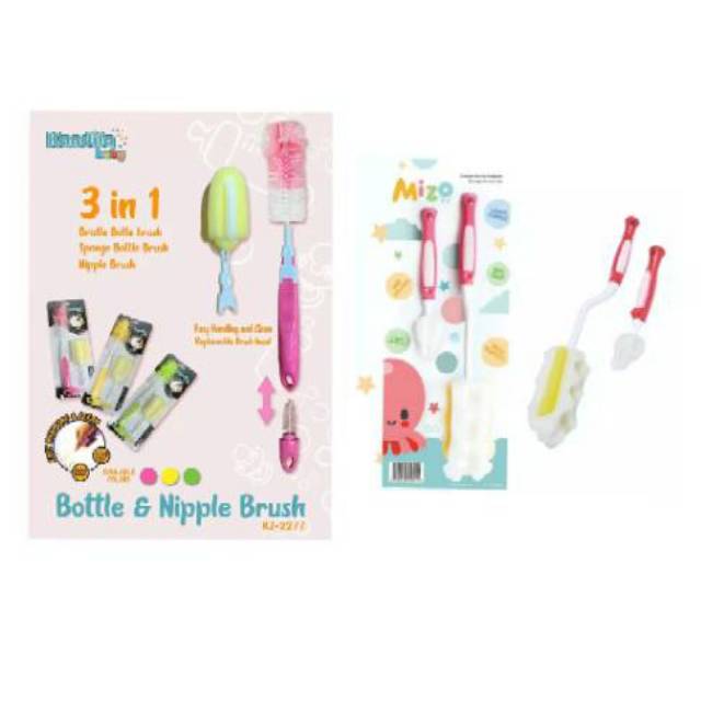 MIZO Bottle Brush CROWN Super Brush KANDILA Sikat Botol Nipple brush Straw