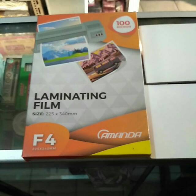 

Amanda Laminating Film F4/Plastik Laminating Film ukuran Folio.
