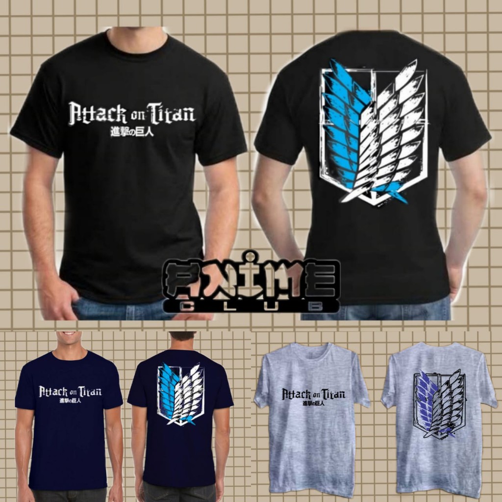 Baju Anime - Attack on Titan Logo Tulisan Jepang