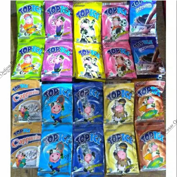 Top Ice Semua Rasa All Varian 1 Renceng Isi 10 Pcs