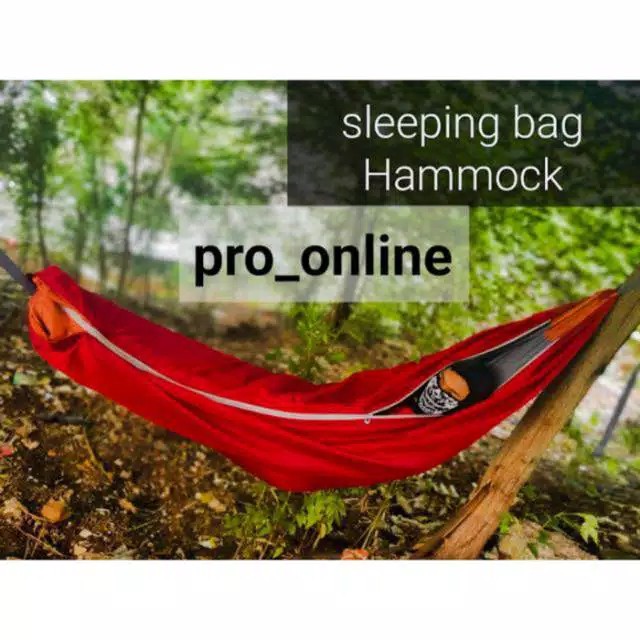 Sleeping bag Hammock 2 in 1 - sleepmock - tempat tidur gantung - sleeping bag camping outdoor