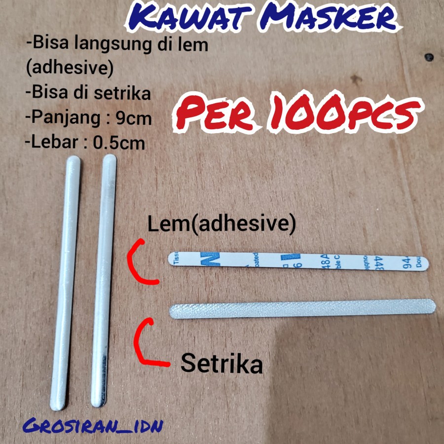 Klip Hidung Alumunium Fleksibel Penjepit Hidung Masker Diy Nose Bridge