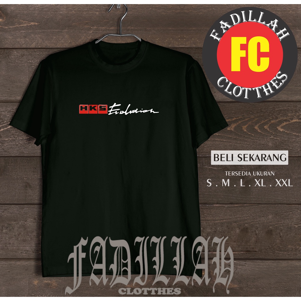 Kaos Baju HKS Evolution Kaos Otomotif