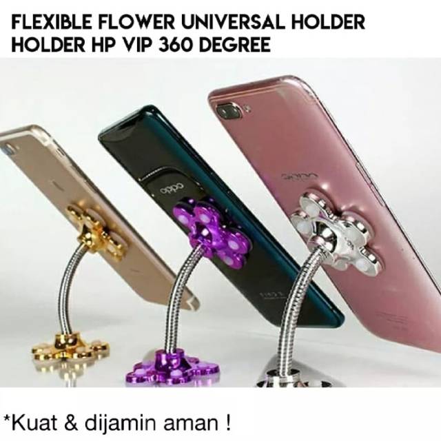 Holder Hp Bunga Matahari 360 Derajat / Flexible FLOWER Universal Holder / ( FLIPKART.ID )