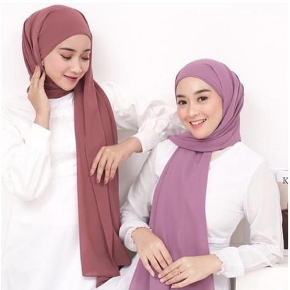 NEW HIJAB  2022 PASMINA INNER 2 IN 1 DIAMOND  PREMIUM / JILBAB PASHMINA PLUS INNER / KERUDUNG PASHMINA INNER 2IN1jumbo xxl