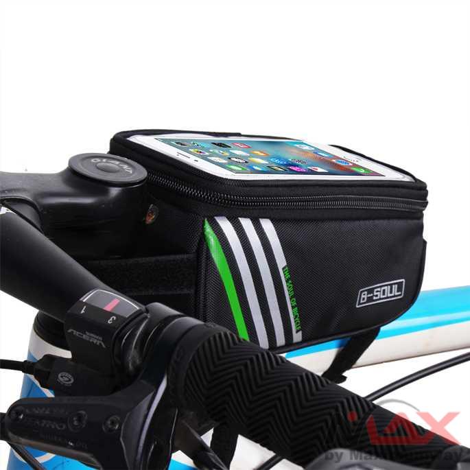 B-SOUL Tas Sepeda Waterproof untuk 5.7 inch Smartphone - YA0207 Warna Hitam