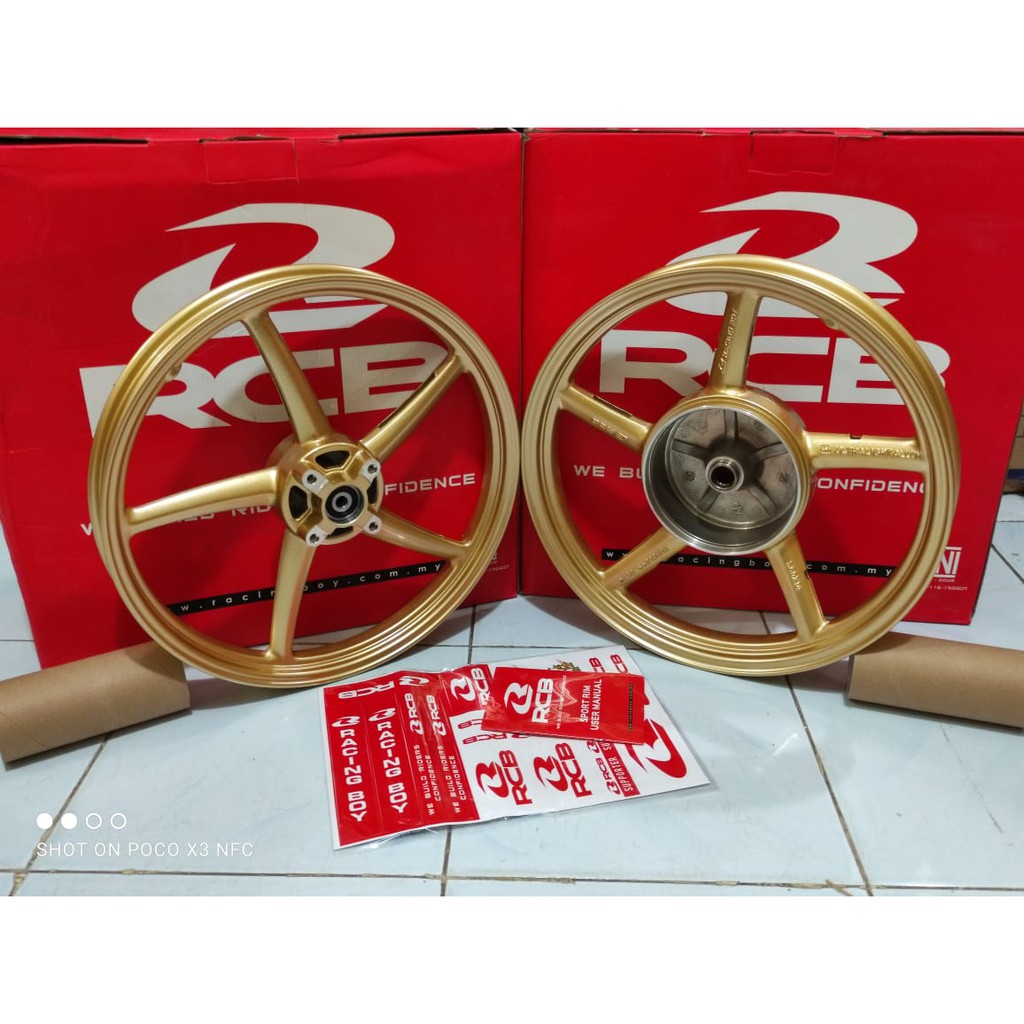 VELG RCB SP522 YAMAHA MIO SPORTY MIO SOUL 110 GOLD - SP522 RACING BOY YAMAHA EGO