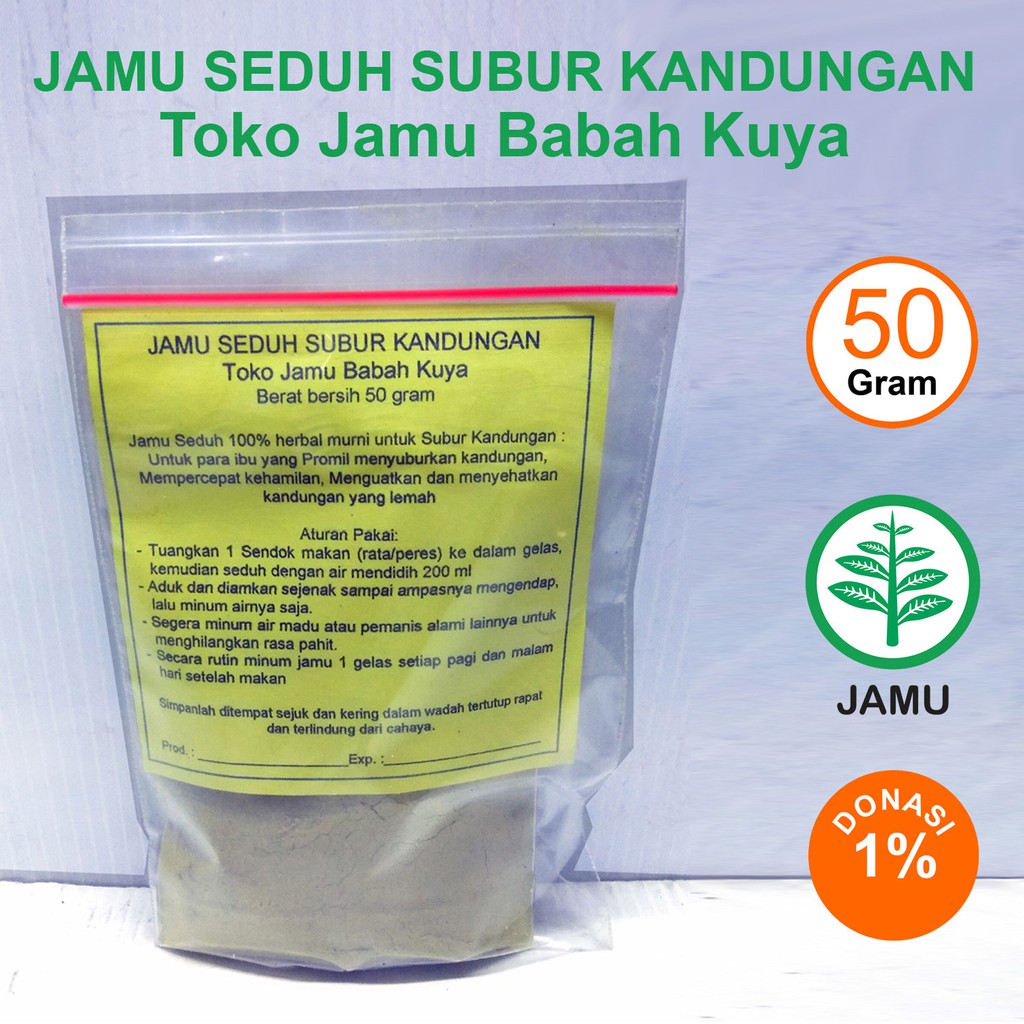 

Subur Kandungan Sehat Rahim Toko Jamu Babah Kuya Racikan Seduh Serbuk Herbal Alami