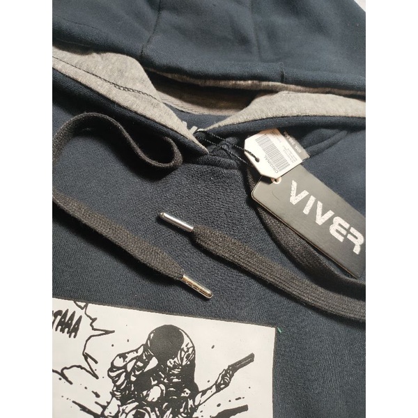 jaket sweater Hoodie Pria Distro jeket jumper suiter topi kupluk bahan fleece cotton VIVER CONCEPT