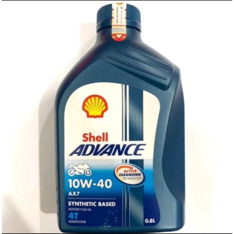 OLI SHELL ADVANCE AX7 OLI SHELL AX7 4T OLI SHELL AX7 MOTOR BEBEK SAE 10W-40 0,8LITER ORIGINAL