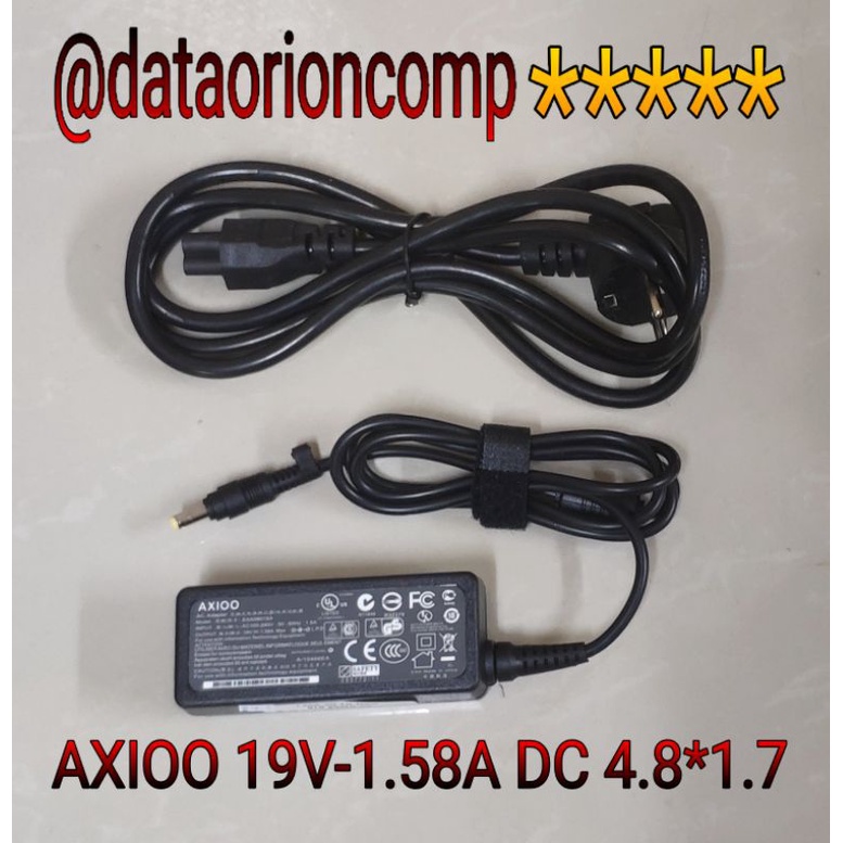 Adaptor Charger Axioo 19V 1.58A DC 4.8*1.7 mm for Axioo pico pjm cjm w217cu