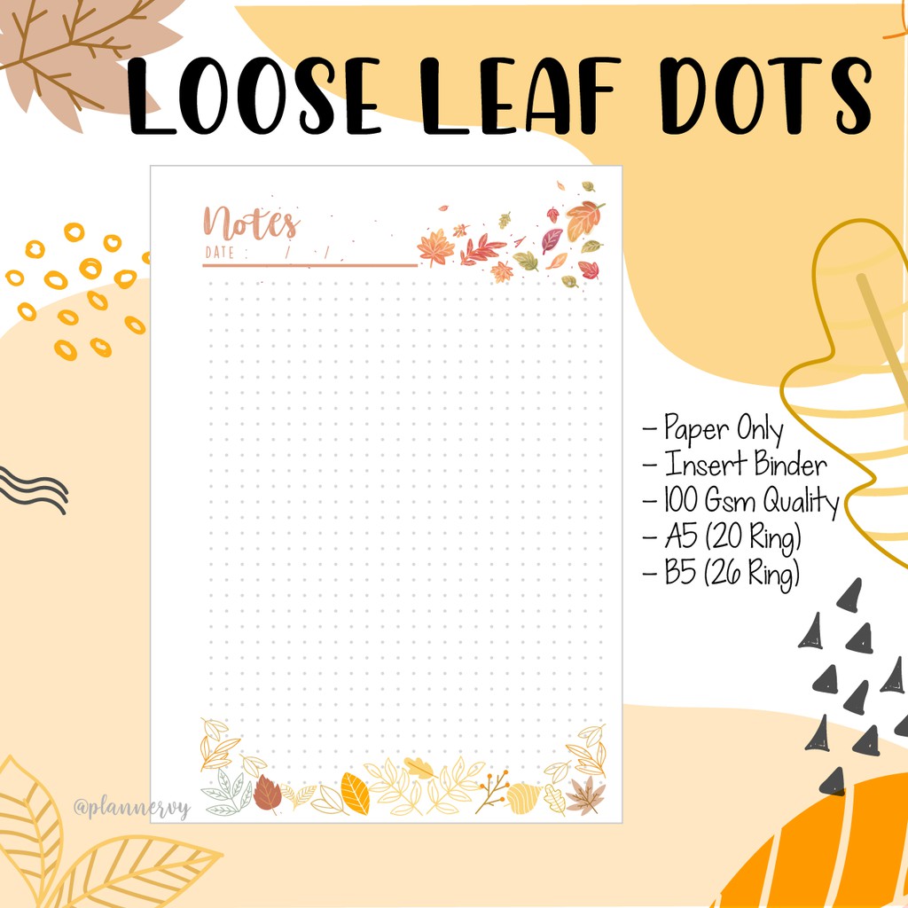 

ISI BINDERR / LOOE LEAF DOT LINE GRID Loose Leaf