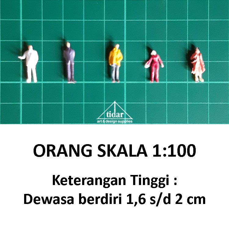 Miniatur Manusia / Figure / Maket Orang Warna Warni Skala 1:100