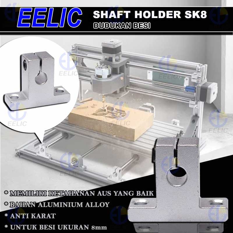 EELIC SHH-B0098 Shaft holder sk8 dudukan besi ball bearing 8 mm rod besi cnc 3d printer