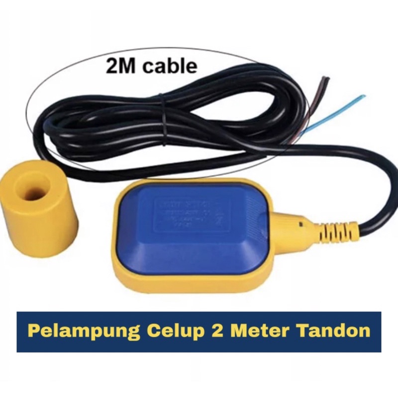 Otomatis Pelampung Celup Kabel 2 Meter 2 M Float Switch Toren Pompa