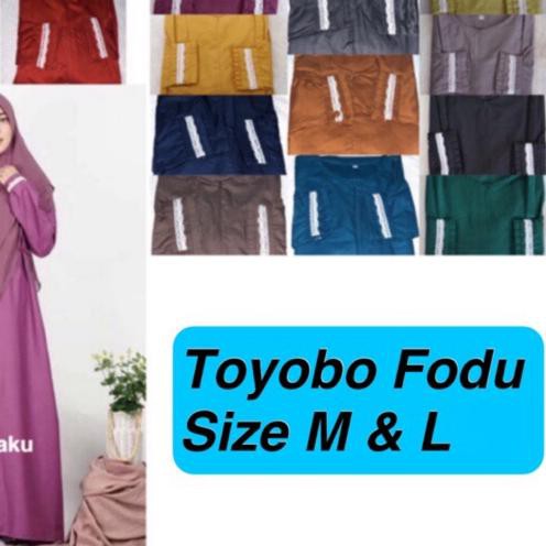 ☑ Gamis Toyobo FODU Lengan Renda ☃