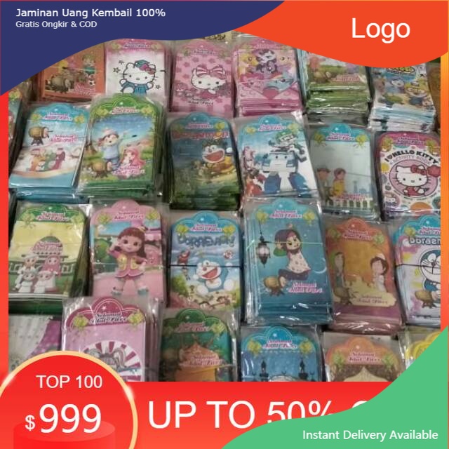 

(cod)Sale Amplop angpao lebaran motif kartun isi 100pak