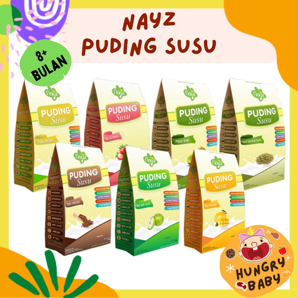 Nayz Puding Susu 200 gram / Nay'z Milk Pudding Anak Bayi 200 g / Cemilan Anak 8 bulan+