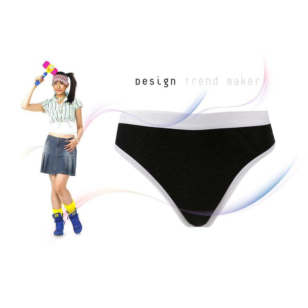 Celana dalam wanita cd dewasa katun / cotton rib panty CUECAS exclusive made in Europe super quality