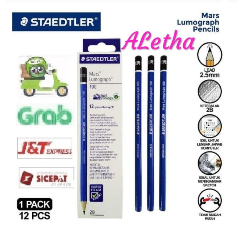 Staedtler Pensil 2B. Pensil Ujian. Pensil Komputer.