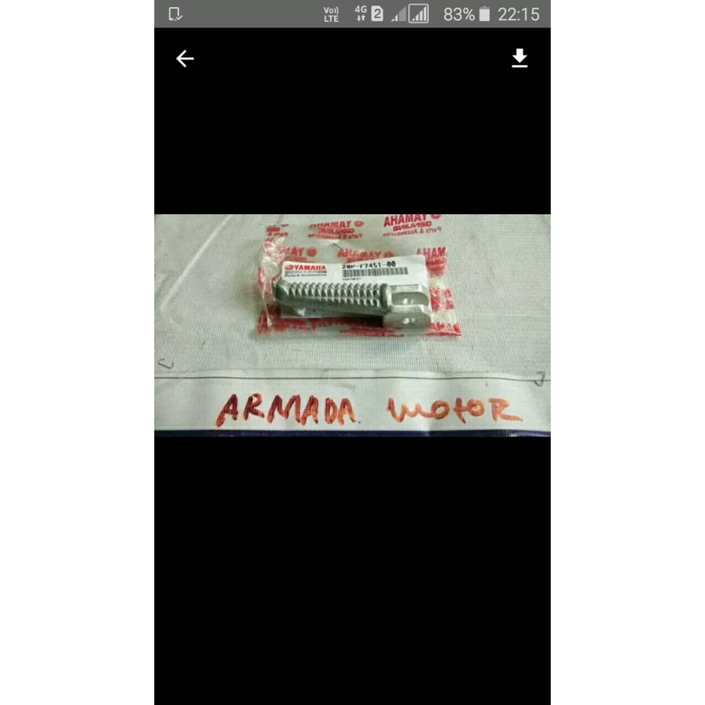 Footstep depan kiri xabre yzf R15  bac 20606