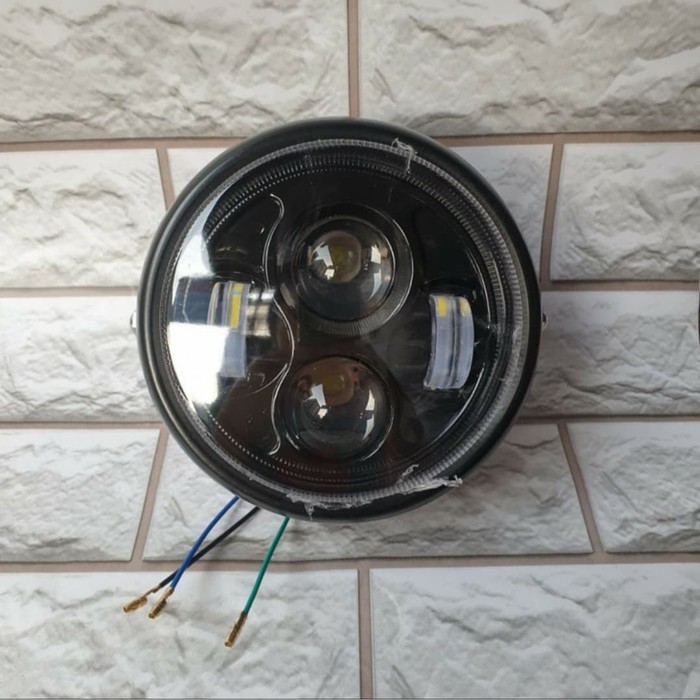 LAMPU DEPAN REFLEKTOR LED DAYMAKER HEADLAMP MOTOR CB VIXION RX KING