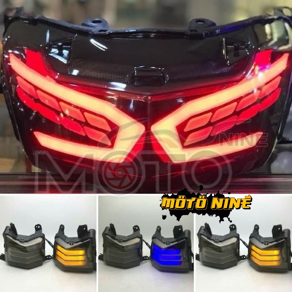 PAKET LAMPU STOP NMAX OLD MODEL LEXUS TAHUN 2015 2019 PLUS SEN DEPAN SEPSANG - JPA PLUS LAMPU SEN LED NMAX LAMA  DEPAN MODEL JPA STOPLAMP + SEIN