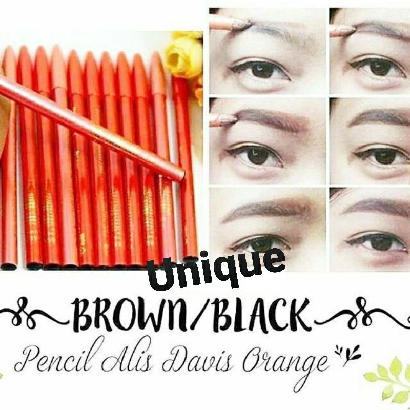 PENSIL ALIS DAVIS ORANGE ECERAN