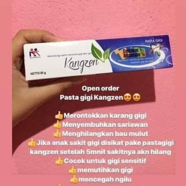 Pasta Gigi Kangzen Tooth Paste Herbal Alami Mencegah Bau Mulut dan Plak Gigi / Karang Gigi