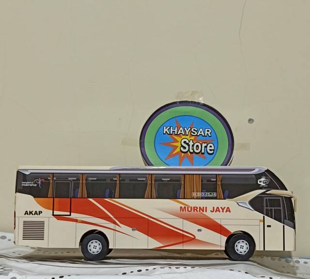 Miniatur bus bis sr2 murni jaya