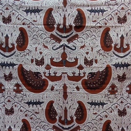 Kain Batik Print Tradisional Sogan Klasik Clasic Jogja Kode 25050092