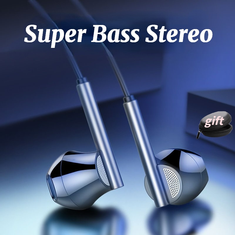 NEW VERSION! Super Bass purebass Headset M25 Stereo Earphones Build-In Microphone 3.5mm Dan Type-C Earphone Jack