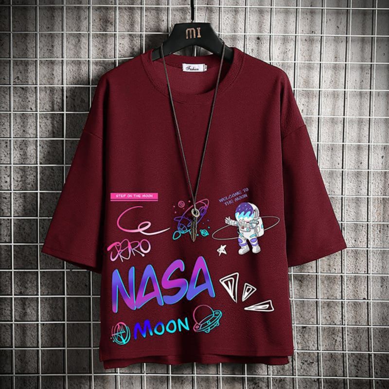 kaos distro lengan 3/4 premium nasa