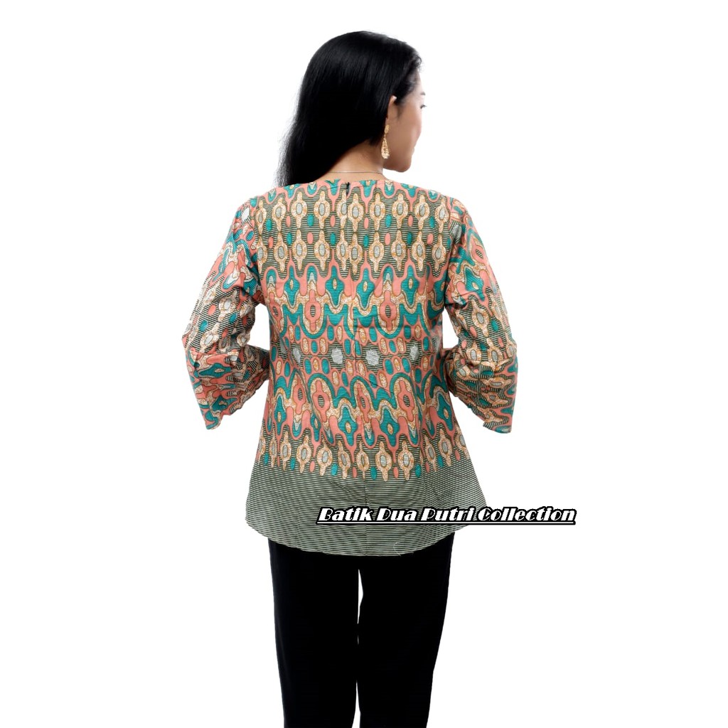 Atasan Batik Wanita Lengan Panjang | Blouse Batik Modern |