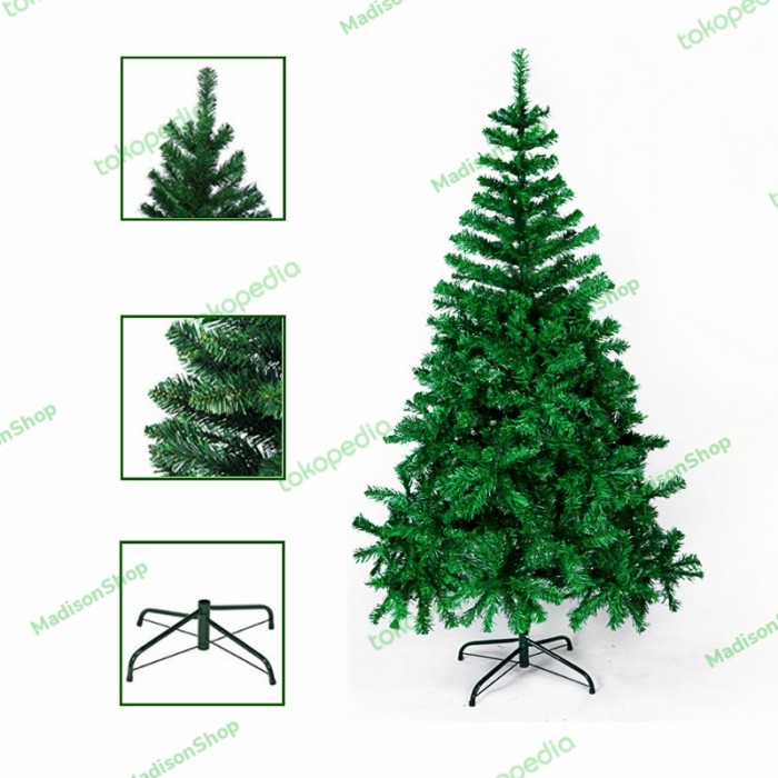 Pohon Natal PP PVC Murah Christmas Tree 2 meter Murah Dekorasi Natal GROSIR Pohon Natal Murah 60CM 90CM 120CM 150CM