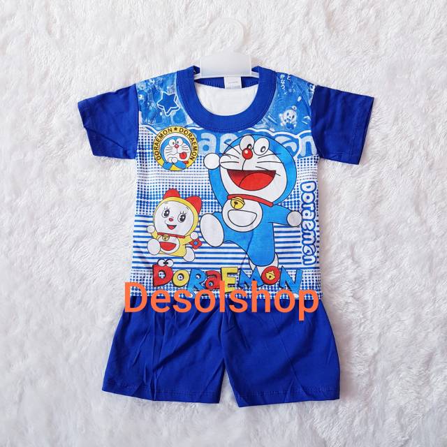 Stelan anak bayi cowok karakter doraemon