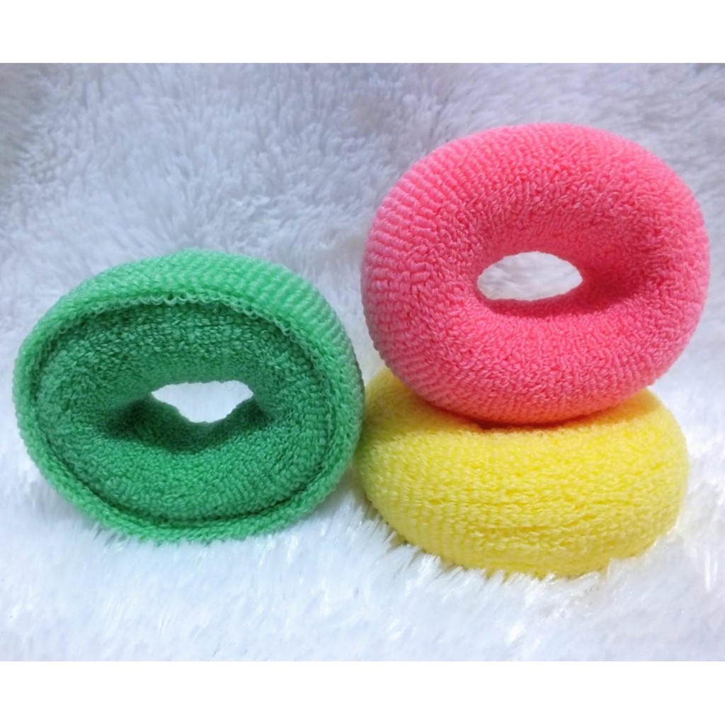 Hair Bun Donat Warna Warni Ikat Rambut Cepol Donut Bun Maker Hair Hairbun Donat