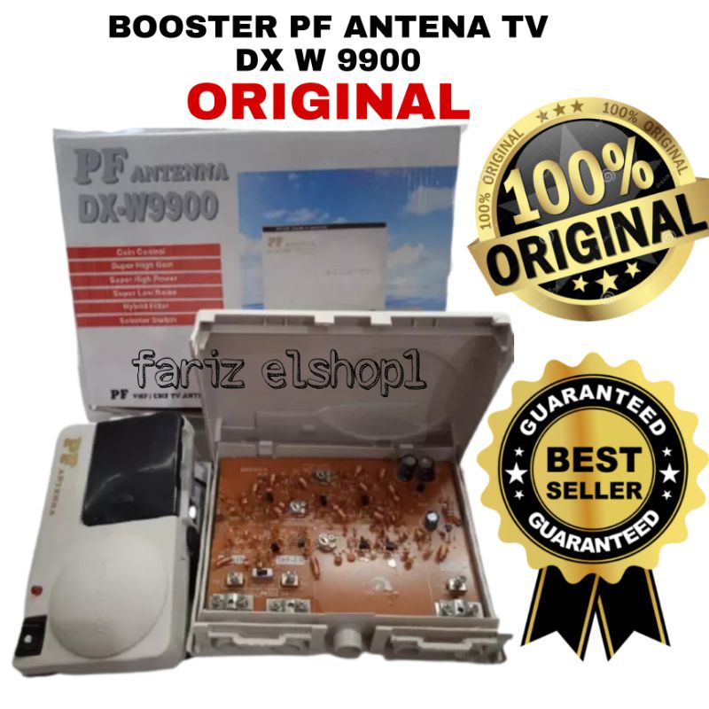VHF UHF BOOSTER PF ANTENA TV pf DX W 9900 / BOSTER ANTENA PF