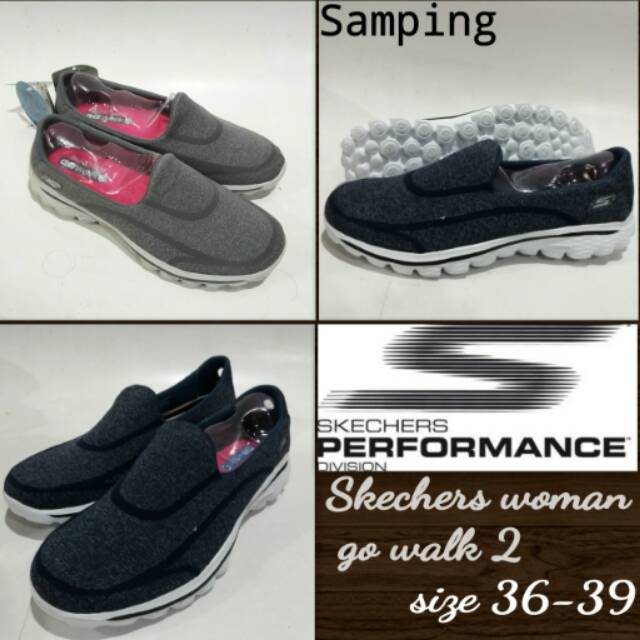 Sepatu skechers woman go walk 2 sepatu slipon murah