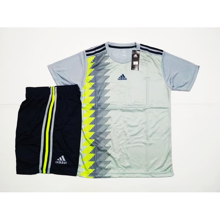 Olahraga Setelan Jersey Bola / Futsal (Cocok Untuk Kaos Tim) AD35 GREY BLACK