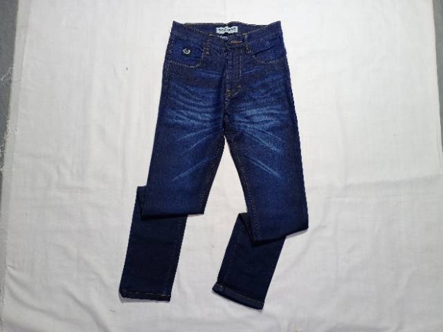 CELANA PANJANG JUMBO 29-34 JEANS PRIA MURAH KOLOR RIP PINGGANG KARET